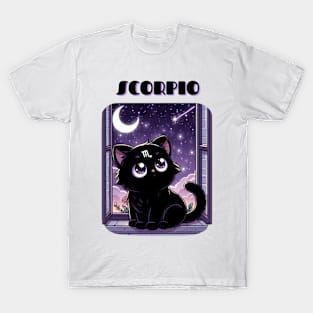 Scorpio Zodiac Cat T-Shirt